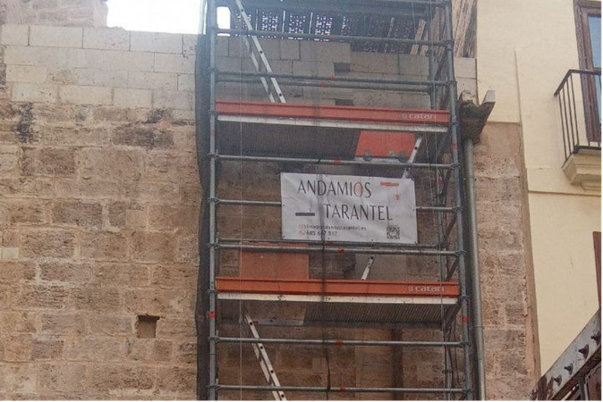 alquiler de andamios de cremallera en valencia