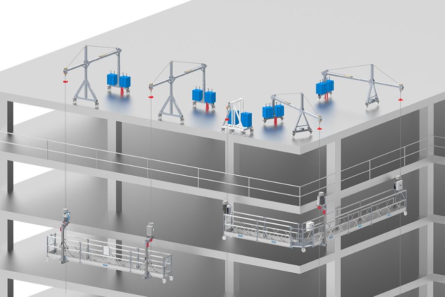 Alquiler de plataformas colgantes eléctricas en Valencia
